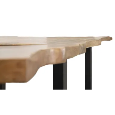 Stół jadalny EDGE ALL. 180x90x77 cm - długość całkowita 280 (drewno mango)